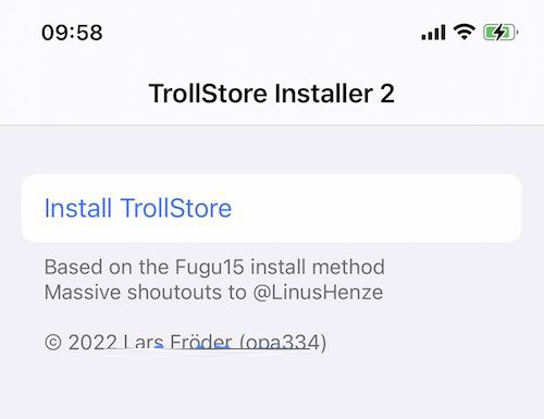 TrollStore巨魔商店永久安装任何APP，支持iOS14.0~15.4.1-Ceacer 网安