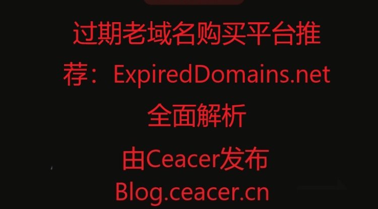 过期老域名购买平台推荐:ExpiredDomains.net 全面解析