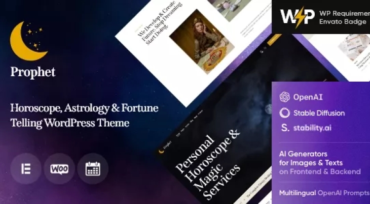 Prophet - 星座、占星术和算命 WordPress 主题 v1.14.0