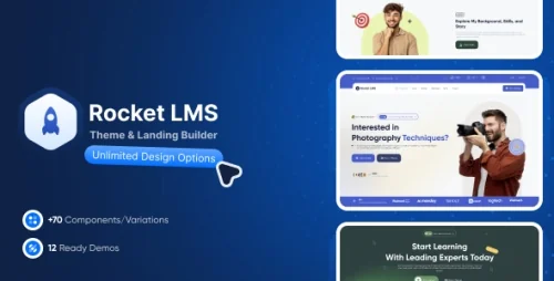Rocket LMS 主题和登陆页面构建器 v2.0.1免费下载