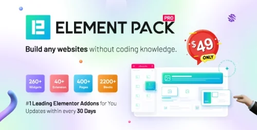 Element Pack v8.4.1 - Elementor Page Builder 插件
