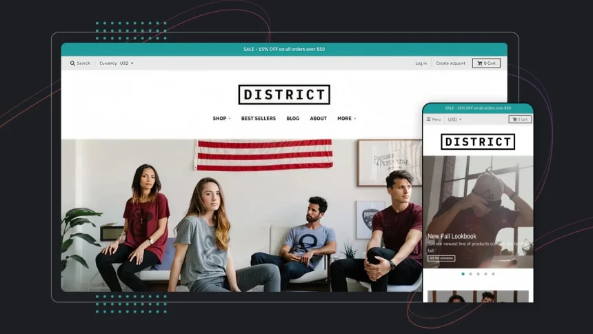 shopify 主题：district免费下载