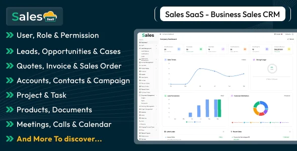 Salesy SaaS v7.1 - Business Sales CRM - nulled