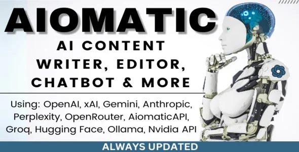 AIomatic v2.5.9 - Automatic AI Content Writer