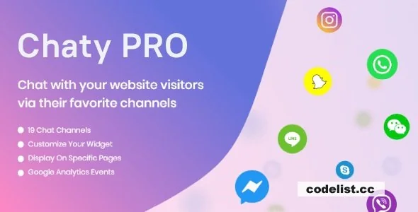 Chaty Pro v3.3 – Floating Chat Widget, Contact Icons, Messages, Telegram, Email, SMS, Call Button