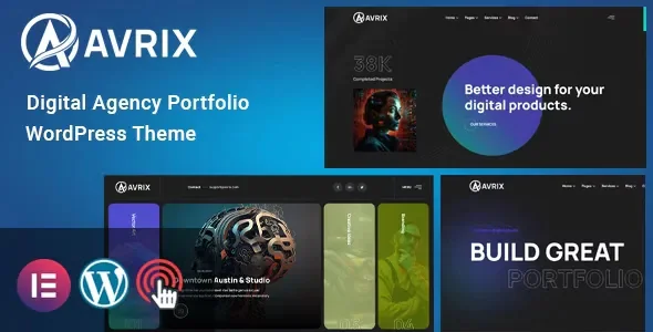 Avrix v1.1 - Digital Agency Portfolio WordPress