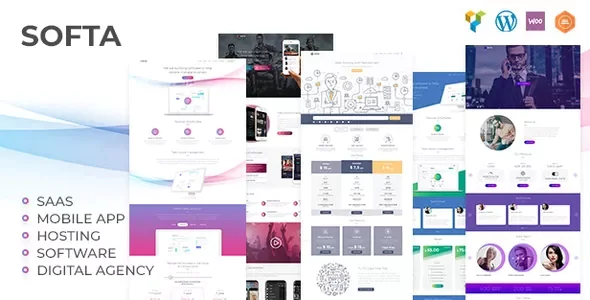 Softa - SaaS, Software &amp; WebApp WordPress v1.3.7