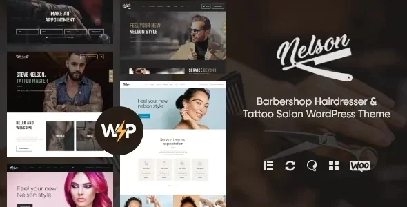 Nelson - Barbershop Hairdresser &amp; Tattoo Salon WordPress Theme v1.2.0