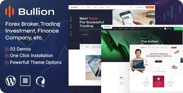 Bullion v1.3 - Forex Broker &amp; Trading WordPress Theme