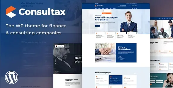 Consultax - Financial &amp; Consulting WordPress Theme v1.2.3