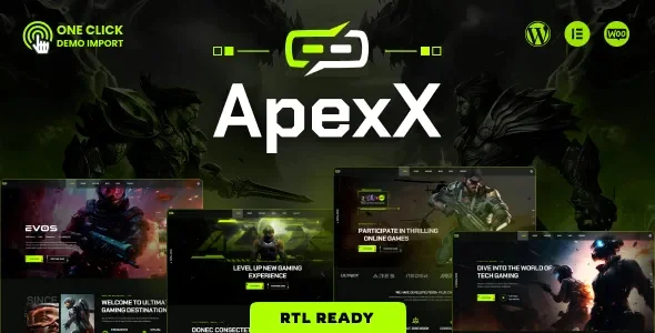 ApexX - Esports & Gaming WordPress v1.0.1