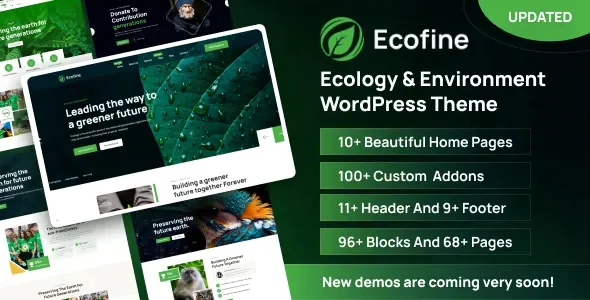 Ecofine - Ecology & Environment WordPress Theme v1.1.2