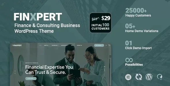Finxpert - Finance & Consulting Business WordPress Theme v1.0.1