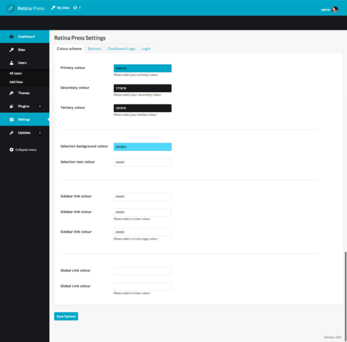 More information about "Retina Press - Wordpress admin theme 1.5"