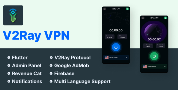 V2Ray VPN – Flutter V2ray Protocol VPN App