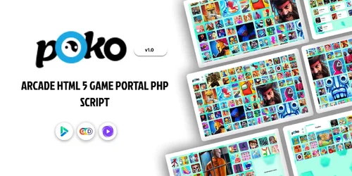 More information about "Poko Arcade HTML 5 Game Portal PHP Script 22 November 2024"
