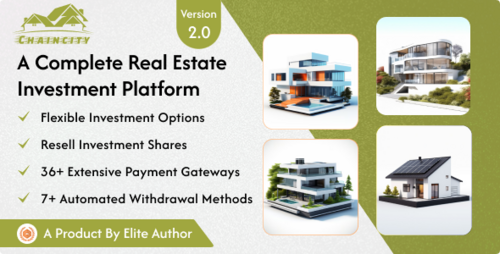 More information about "ChainCity v2.0 - Real Estate Investment Platform - nulled"