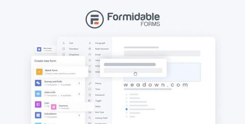 More information about "Formidable Forms Pro"