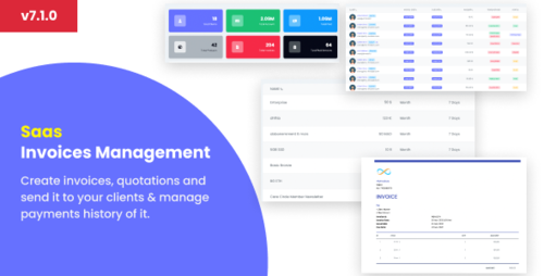 More information about "Invoice SaaS Management System v7.1.0 - Invoices SaaS / Billing Management / Laravel Invoice Management"