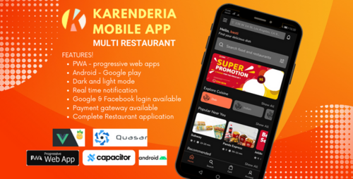 More information about "Karenderia Mobile App Multi Restaurant"