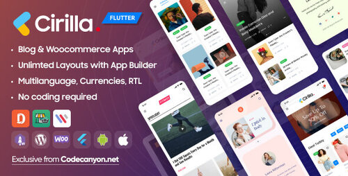 More information about "Cirilla - Multipurpose Flutter App For Wordpress & Woocommerce by appcheap"