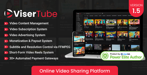 More information about "ViserTube v1.5 - Online Video Sharing Platform - nulled"