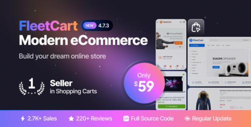 More information about "FleetCart - Modern eCommerce CMS"