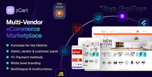 More information about "zCart - Multi-Vendor eCommerce Marketplace"