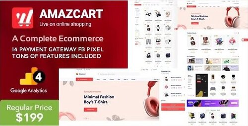 More information about "AmazCart - Laravel Ecommerce System CMS NULLED"