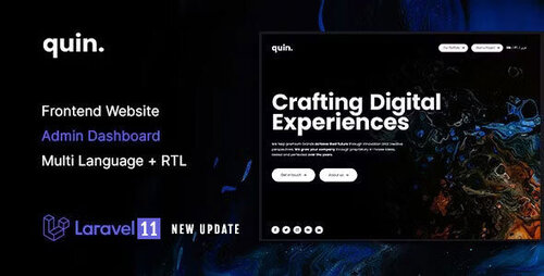 More information about "Quin v2.0.0 - Multipurpose Website CMS & Creative Agency Management System"