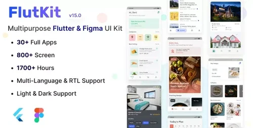 More information about "FlutKit - Flutter & Figma UI Kit"
