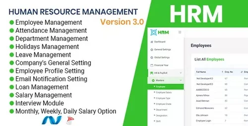 More information about "HRMS - Human Resource Management System, ZkTeco BioMetric Time attendance, Salary, Manage Employee"