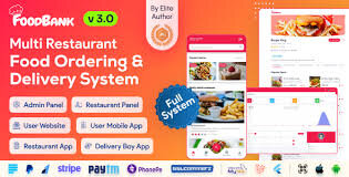 FoodBank Multi Restaurant v3.2 - Restaurant App with Admin & Restaurant Panel - nulled