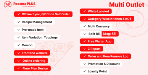 More information about "iRestora PLUS Multi Outlet - Next Gen Restaurant POS"