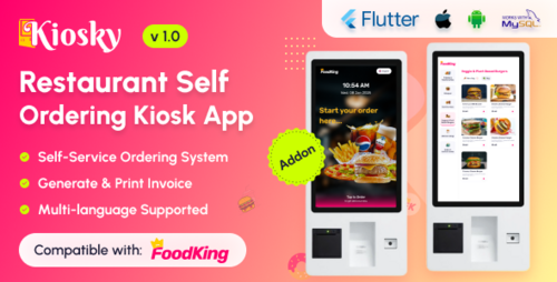More information about "Kiosky v1.0 – Restaurant Self Ordering Kiosk App for FoodKing"