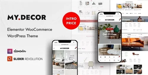 More information about "MyDecor v1.3.2 - Elementor WooCommerce WordPress Theme"