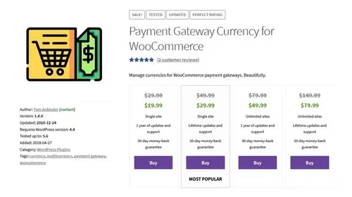 More information about "Payment Gateway Currency for WooCommerce Pro"