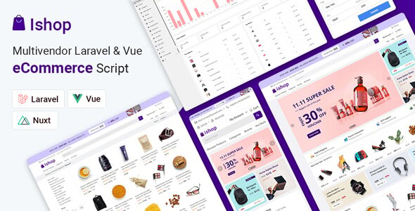 Ishop v4.0.3 - Multivendor Laravel & Vue eCommerce CMS - nulled