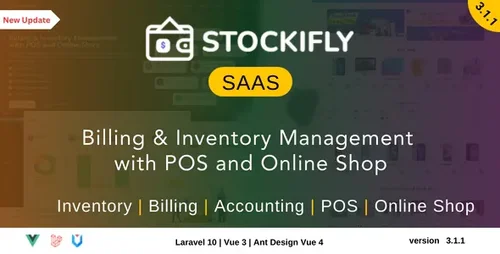 More information about "Stockifly SAAS v3.1.2 - Billing & Inventory Management with POS and Online Shop"
