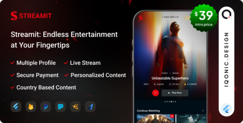 More information about "Streamit - OTT Streaming Flutter App (Add-on)"