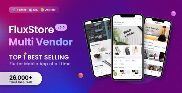 Fluxstore Multi Vendor v5.2 - Flutter E-commerce Full App