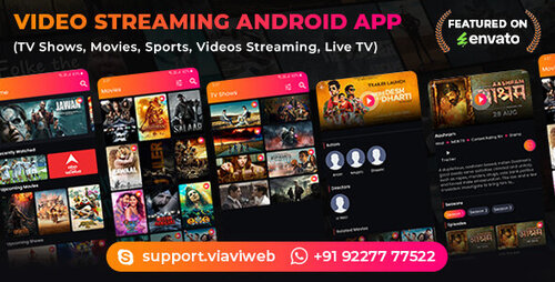 More information about "Video Streaming Android App (TV Shows, Movies, Sports, Videos Streaming, Live TV)"
