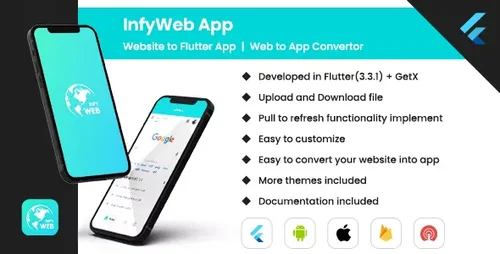 More information about "Web to App - Convert Website to Flutter App | Web View App | Web to App Convertor (Android, iOS)"