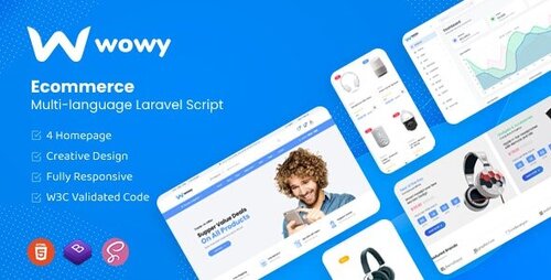 More information about "Wowy v1.30.5 - Multi-language Laravel eCommerce Script - nulled"
