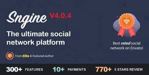 More information about "Sngine v4.0.4 - The Ultimate PHP Social Network Platform - nulled"