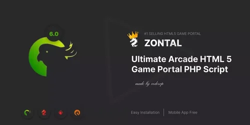 More information about "Zontal - Arcade HTML 5 Game Portal PHP Script"