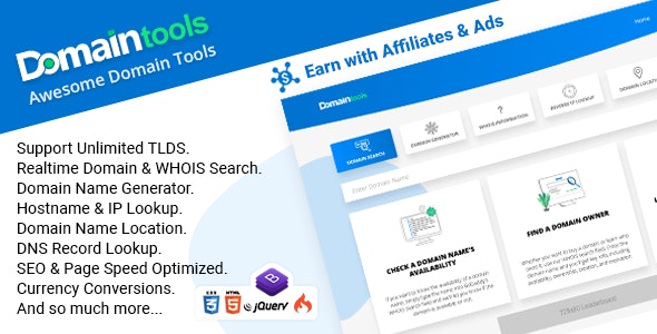 DomainTools v1.7 - PHP域名查询工具-第1张图片-Ceacer网络