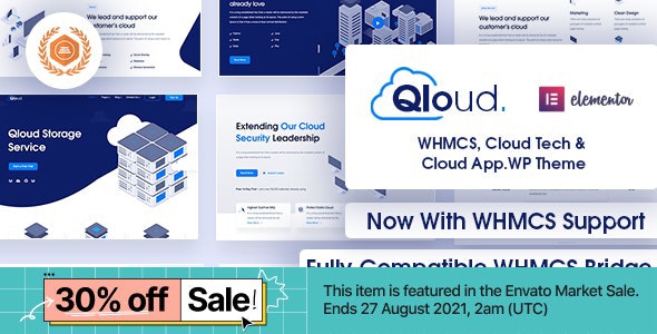 Qloud v2.5 - WHMCS, 云计算, 应用 & 服务器 WordPress 主题-第1张图片-Ceacer网络