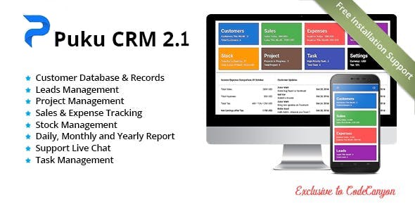 Puku CRM v2.1 - Realtime Open Source CRM