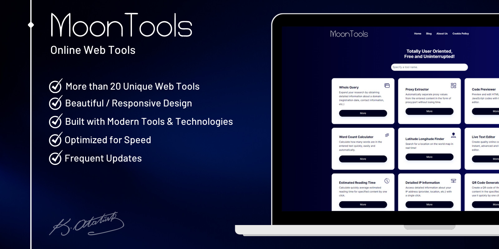 MoonTools v1.0 - Online Web Tools